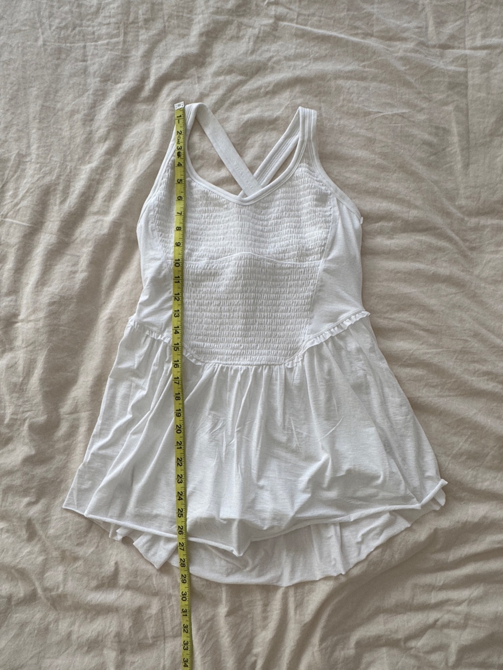 FP Movement by Free People Smockin Hot Dress | White | NWOT